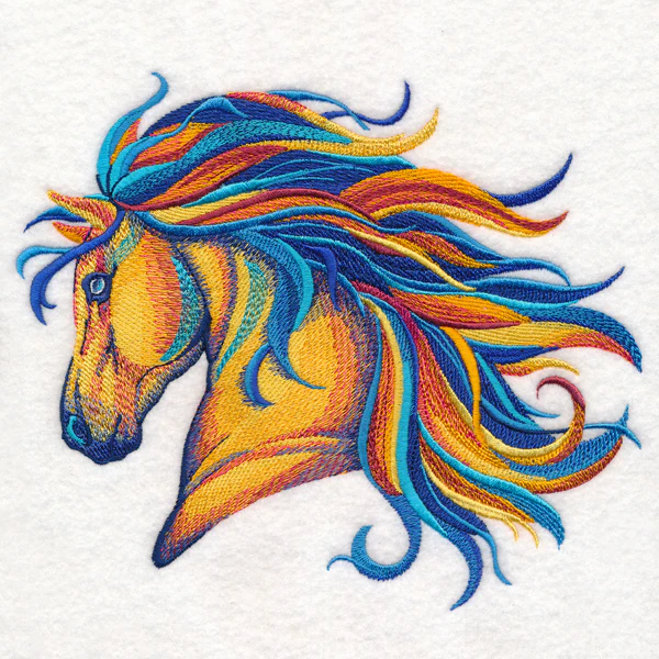 Vibrant Horse in Watercolor