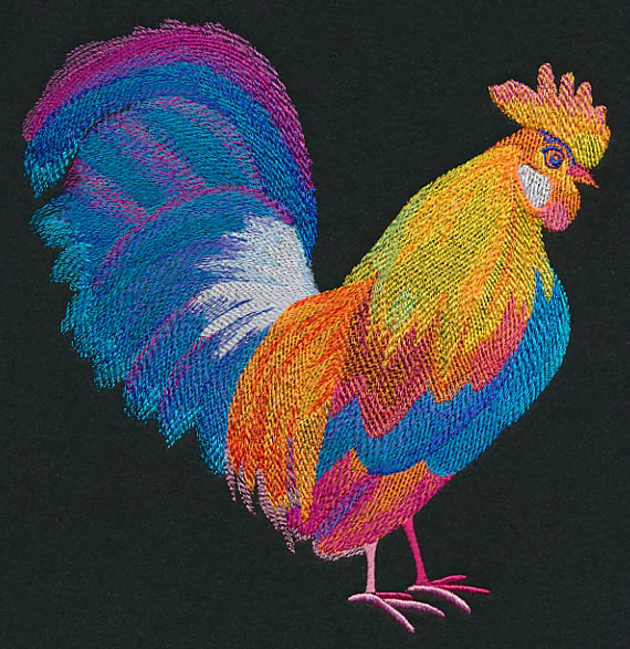Vibrant Rooster in Watercolor