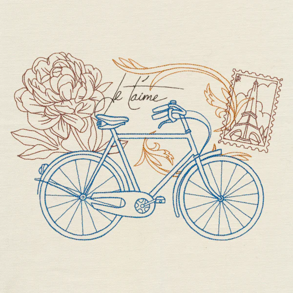 Victorian Bicycle Collage