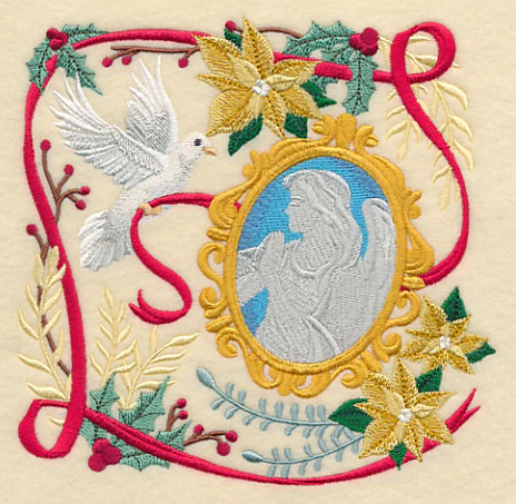Victorian Christmas Angel Collage - Image 2