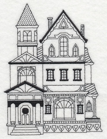 Victorian Mansfield House (Blackwork) - Image 2
