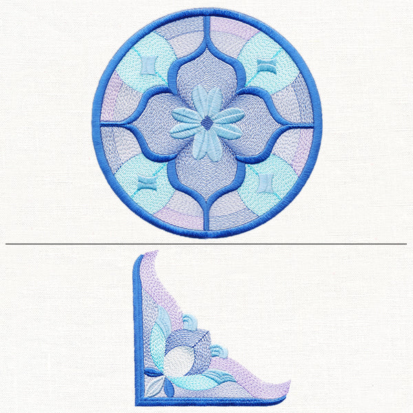 Victorian Stained Glass Pillow Pair - Image 7