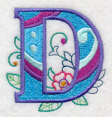 Vintage Flower Fade Letter D - 6 Inch - Image 4