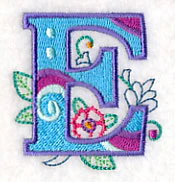 Vintage Flower Fade Letter E - 6 Inch - Image 5