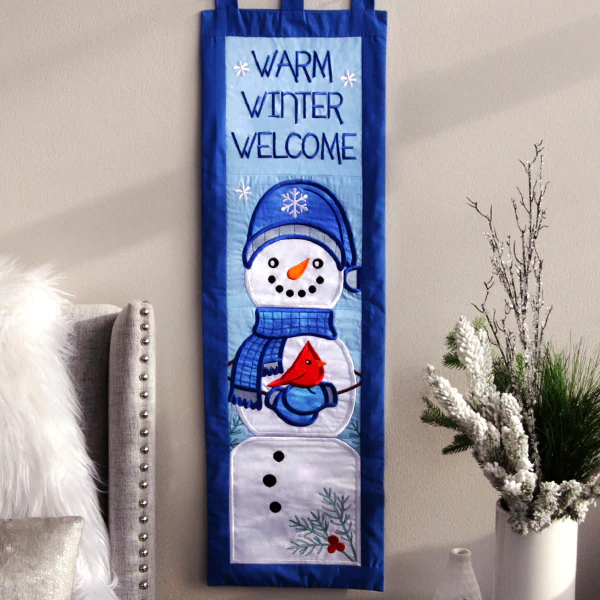 Warm Winter Welcome Snowman - Arms & Scarf (Applique) - Image 4