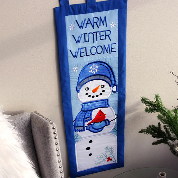 Warm Winter Welcome Snowman - Head (Applique) - Image 3