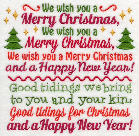 We Wish You a Merry Christmas Carol Square - Image 5