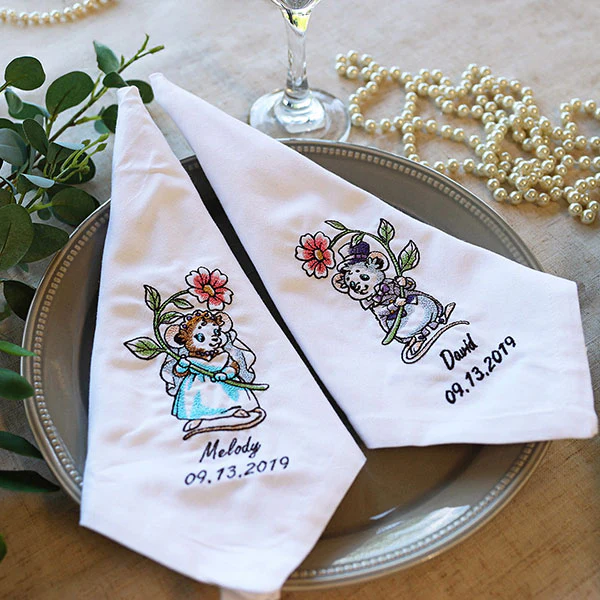 Wedding Mice with Flowers - Groom - Image 5