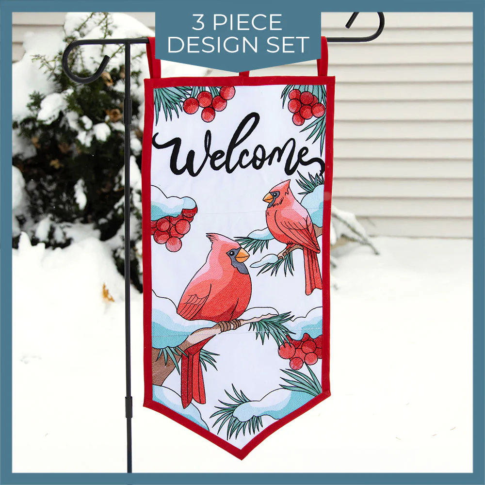 Welcome Cardinal Garden Flag - Image 7