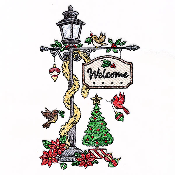 Welcome Christmas Lamppost - Image 5