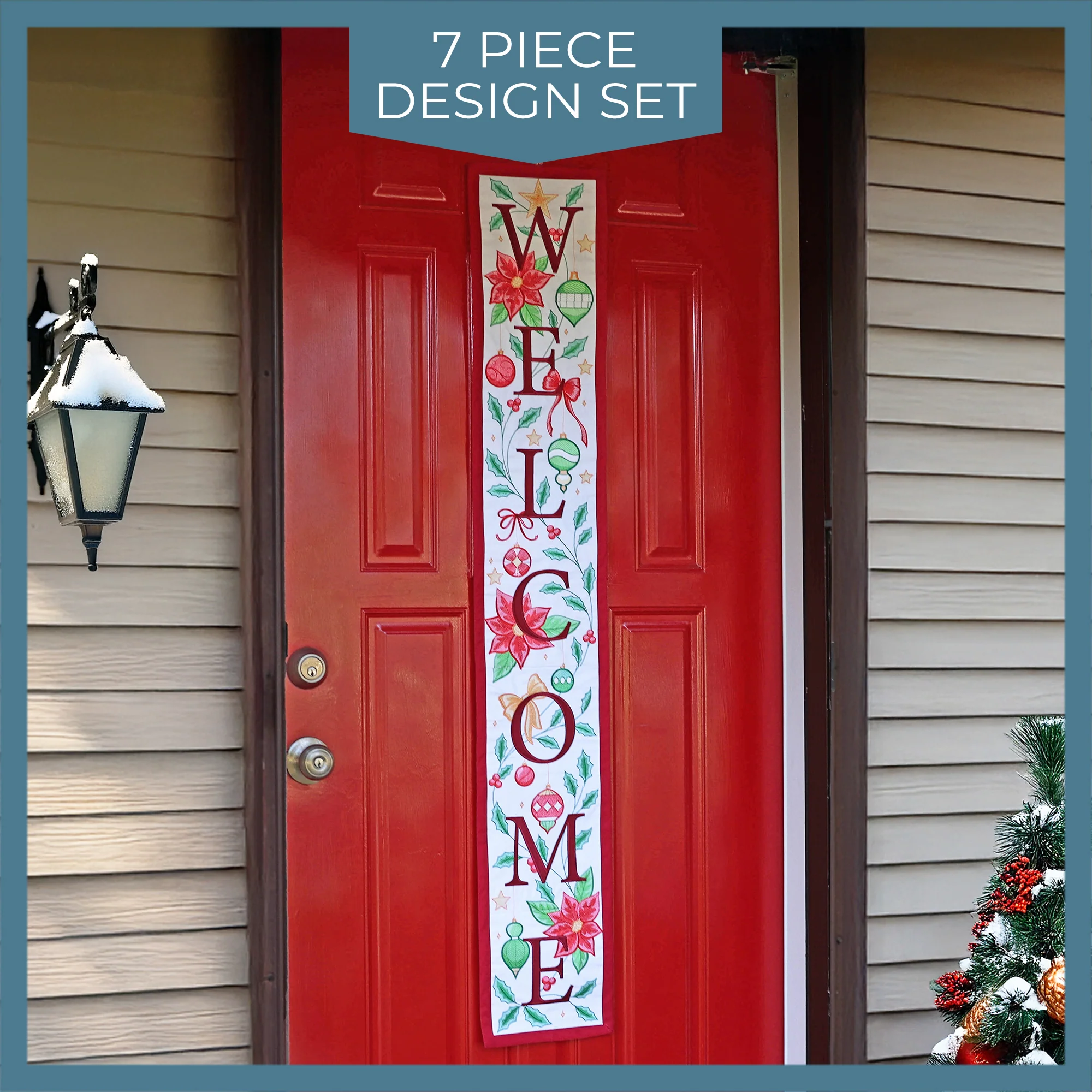 Multi-Piece Christmas Welcome Sign - Image 19