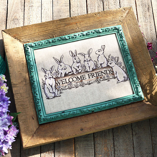 Welcome Friends Bunny Sign - Image 6