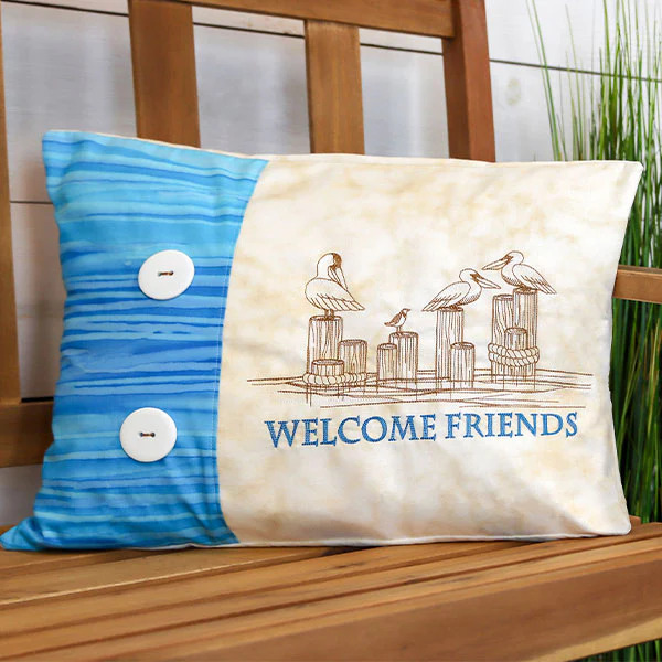 Welcome Friends Pelican Sign - Image 4