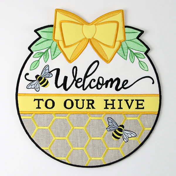 Welcome to Our Hive Sign (In-the-Hoop) - Image 2