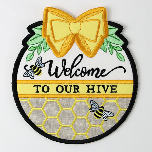 Welcome to Our Hive Sign (In-the-Hoop) - Image 4