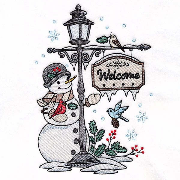 Welcome Winter Lamppost - Image 3
