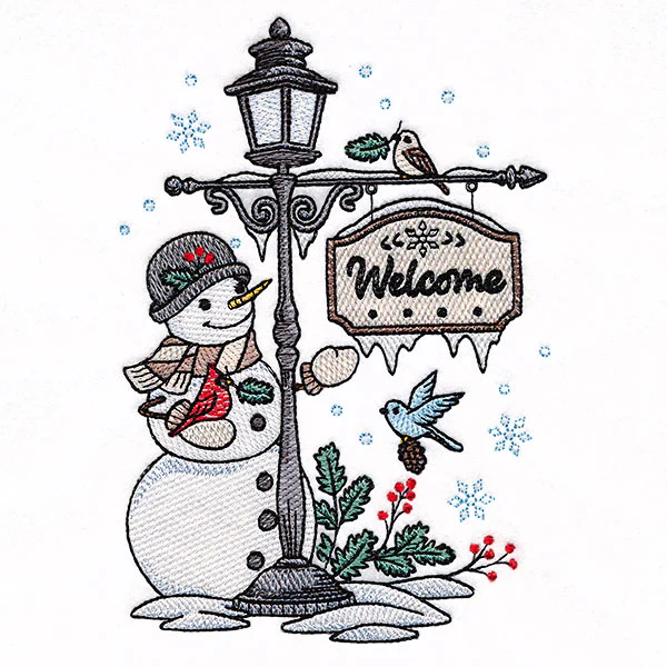 Welcome Winter Lamppost - Image 4