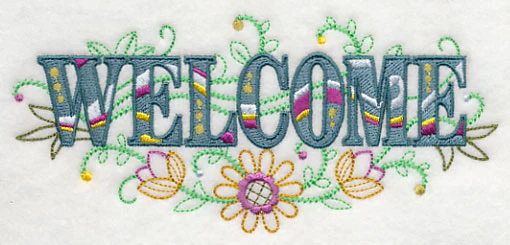 Welcome with Vintage Flower Fade - Image 4