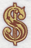 Western Dollar Sign (5 inch) - Image 4