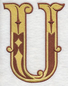 Western Letter U (5 inch) - Image 2