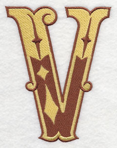 Western Letter V (5 inch) - Image 2