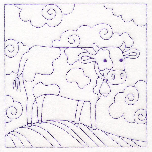 Whimsical Farm Life Quilting - Cow (Double Run) - Image 28