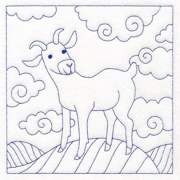Whimsical Farm Life Quilting - Goat (Double Run) - Image 2