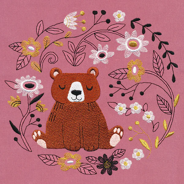 Whimsical Woodland Bear Wreath