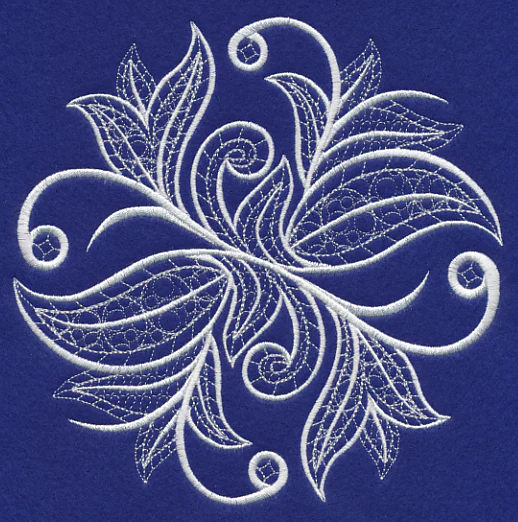 Whirls and Twirls Flourish (Whitework) - Image 2