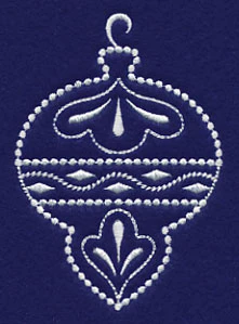 White Christmas Ornament Shine - Image 2