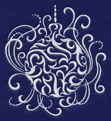 White Christmas Whimsical Ornament - Image 3