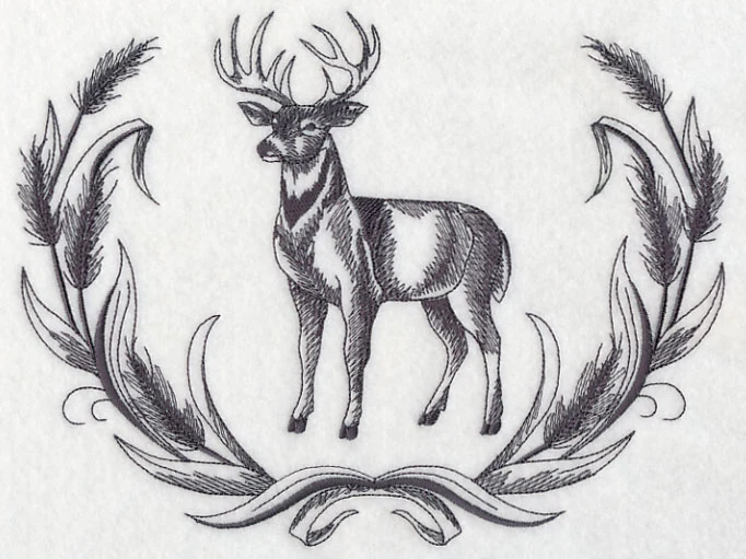 White-tailed Buck Wreath