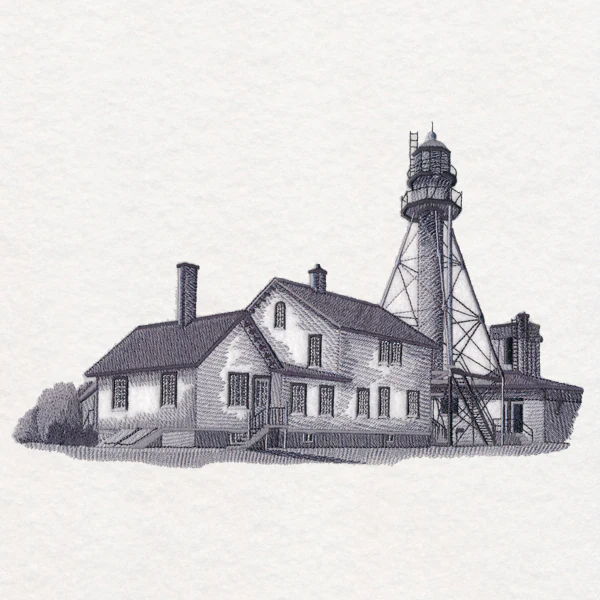 Whitefish Point Lighthouse Sketch (Michigan) - Image 5