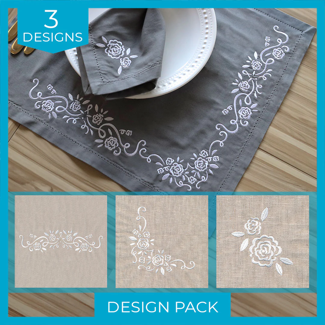 Whitework Floral Design Pack - Image 6