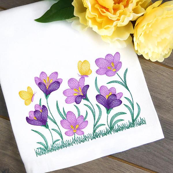 Wild and Blooming Crocus Border - Image 6