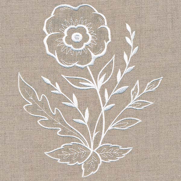 Wild Anemone Accent (Whitework) - Image 2