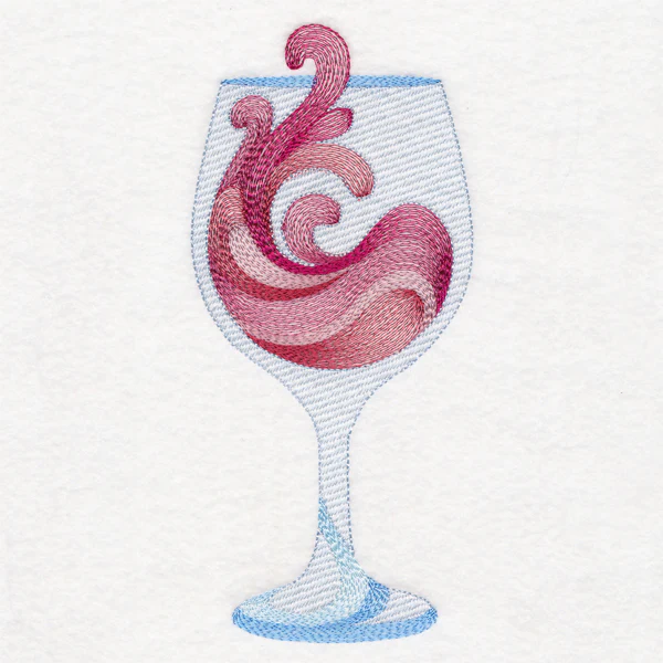 Wild Wave Wine Glass - Image 3