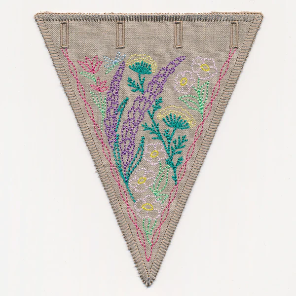 Wildflower Garden Bunting 1 (In-the-Hoop) - Image 2