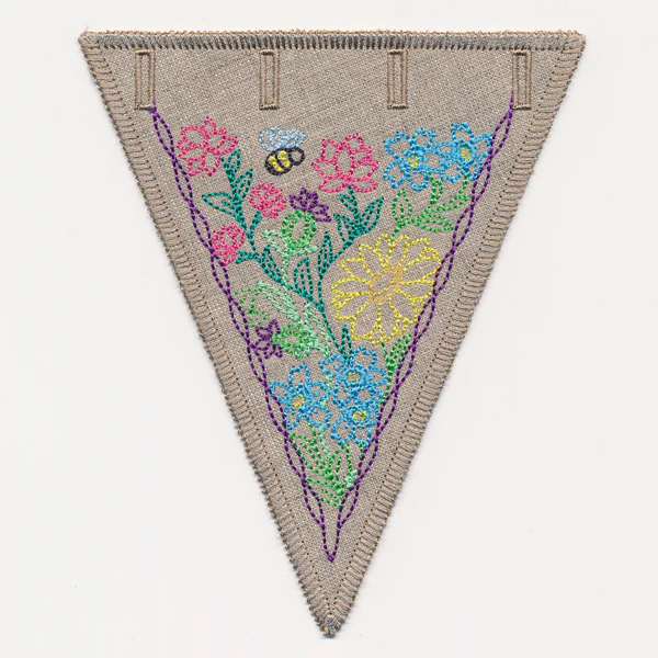 Wildflower Garden Bunting 2 (In-the-Hoop) - Image 2