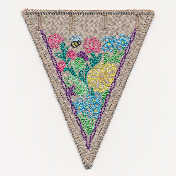 Wildflower Garden Bunting 2 (In-the-Hoop) - Image 3