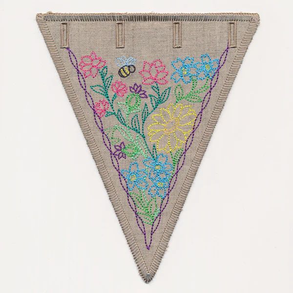Wildflower Garden Bunting 2 (In-the-Hoop) - Image 4