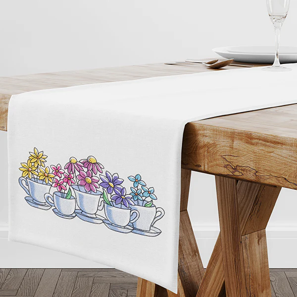 Wildflower Tea Cup Border - Image 6