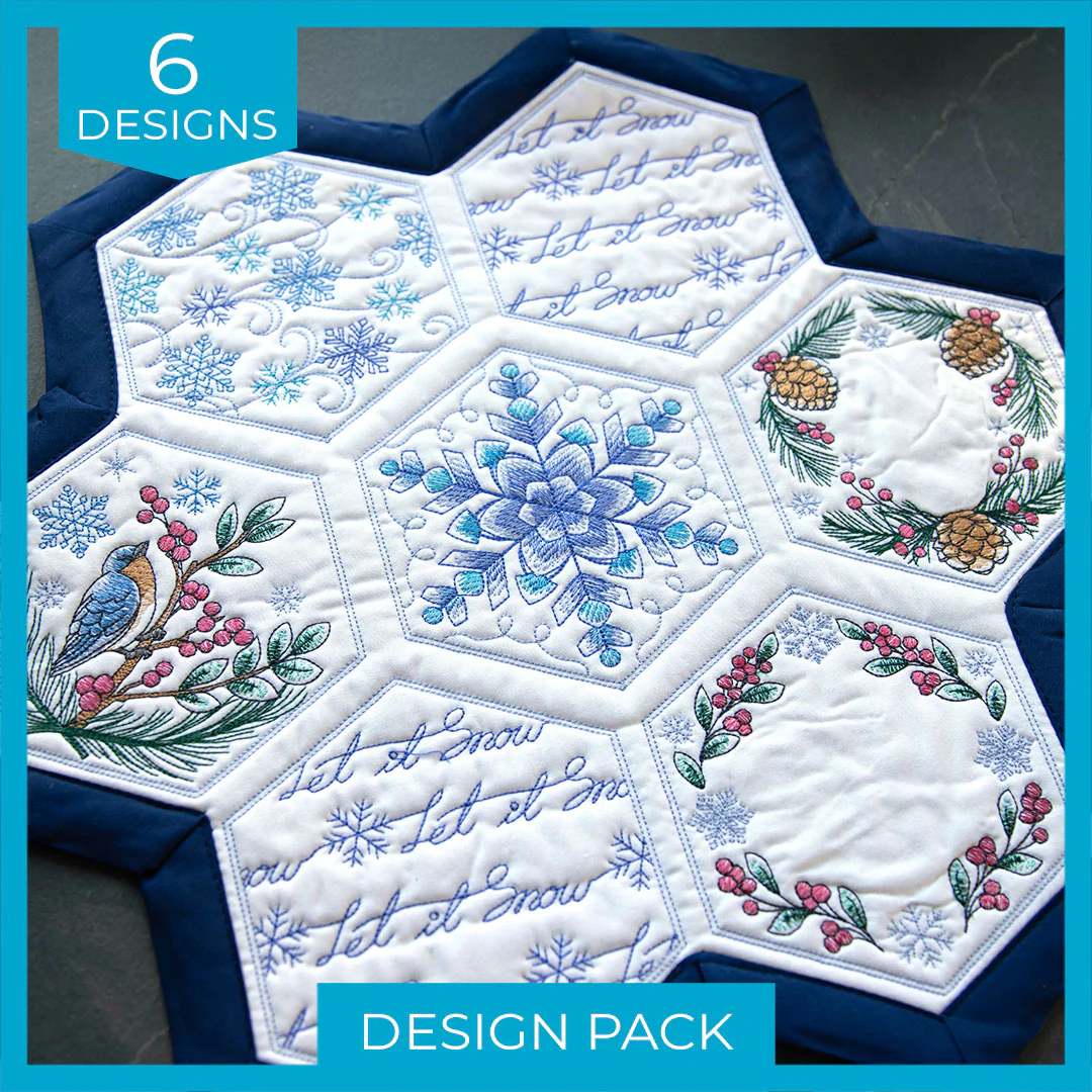 Winter Beauty Quilt Hexagon Design Pack - Image 8