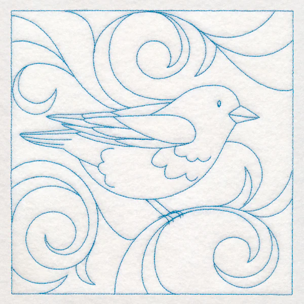 Winter Birds Quilting - Rosy Finch (Double Run)