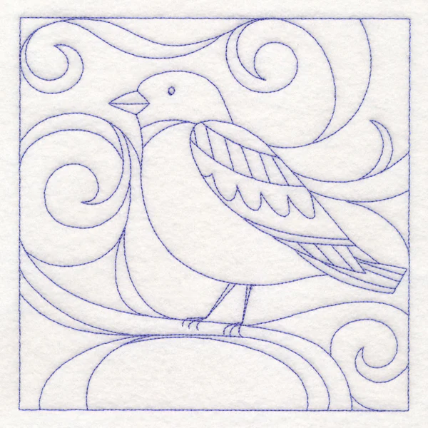 Winter Birds Quilting - Snow Bunting (Double Run) - Image 2