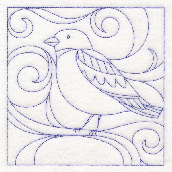 Winter Birds Quilting - Snow Bunting (Double Run) - Image 3