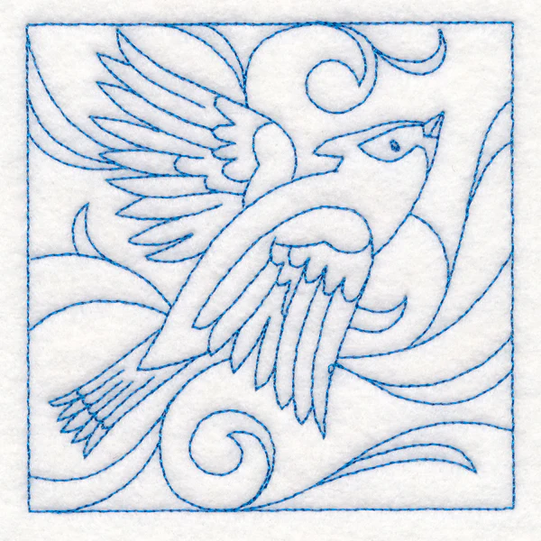 Winter Birds Quilting - Waxwing (Double Run) - Image 5