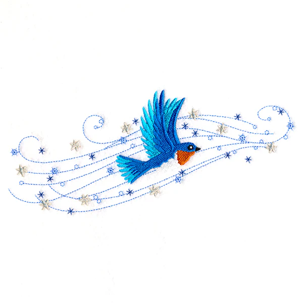 Winter Bluebird in Flight - Image 3
