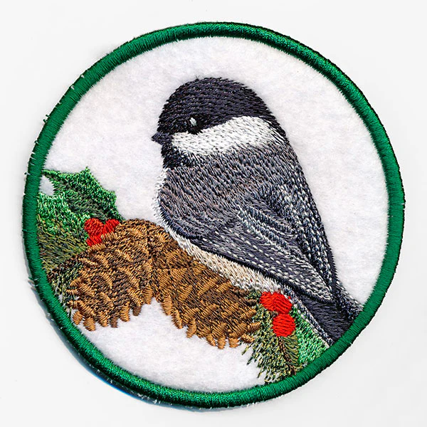 Winter Cheer Coaster - Chickadee (In-the-Hoop) - Image 4