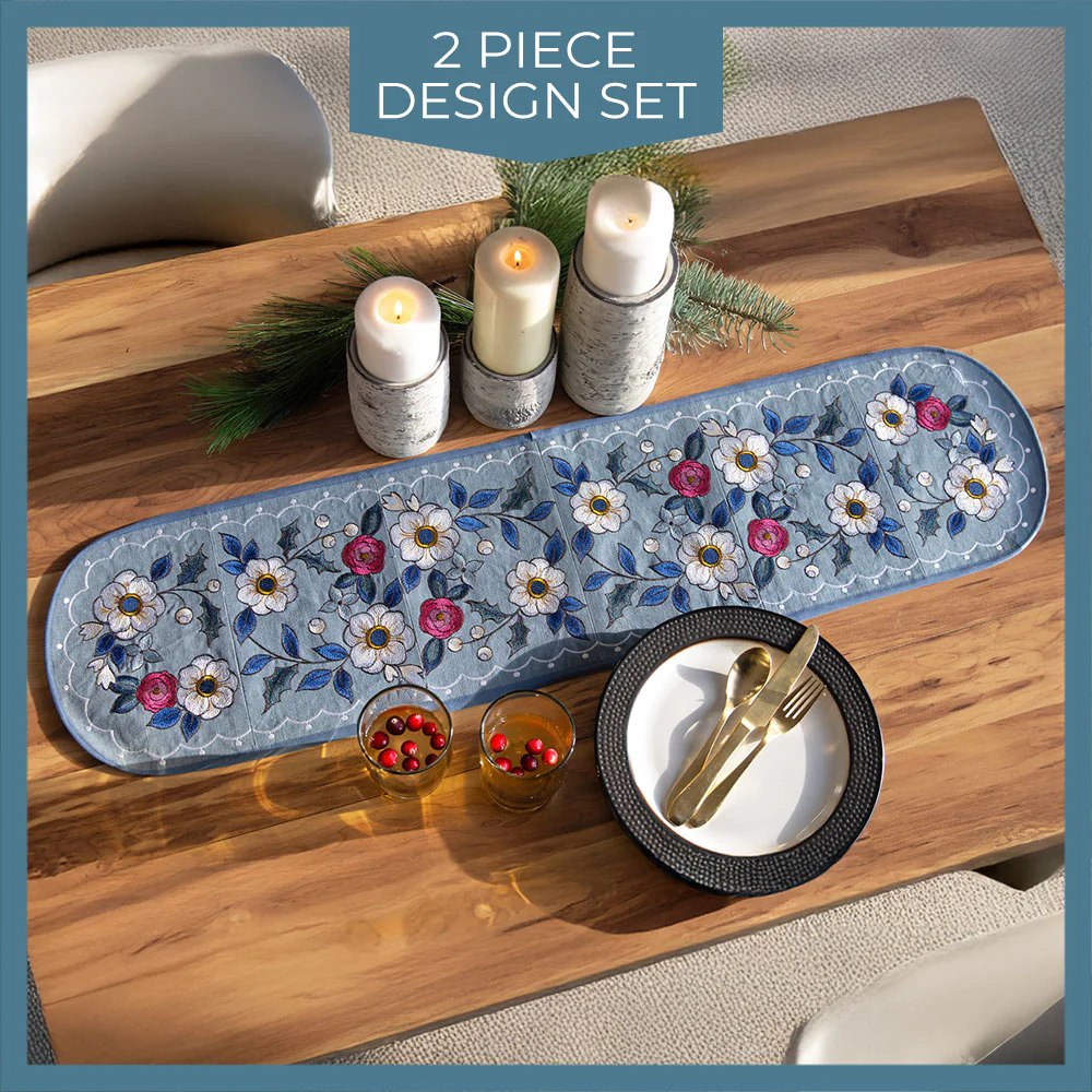 Winter Florals Table Runner Set - Image 7
